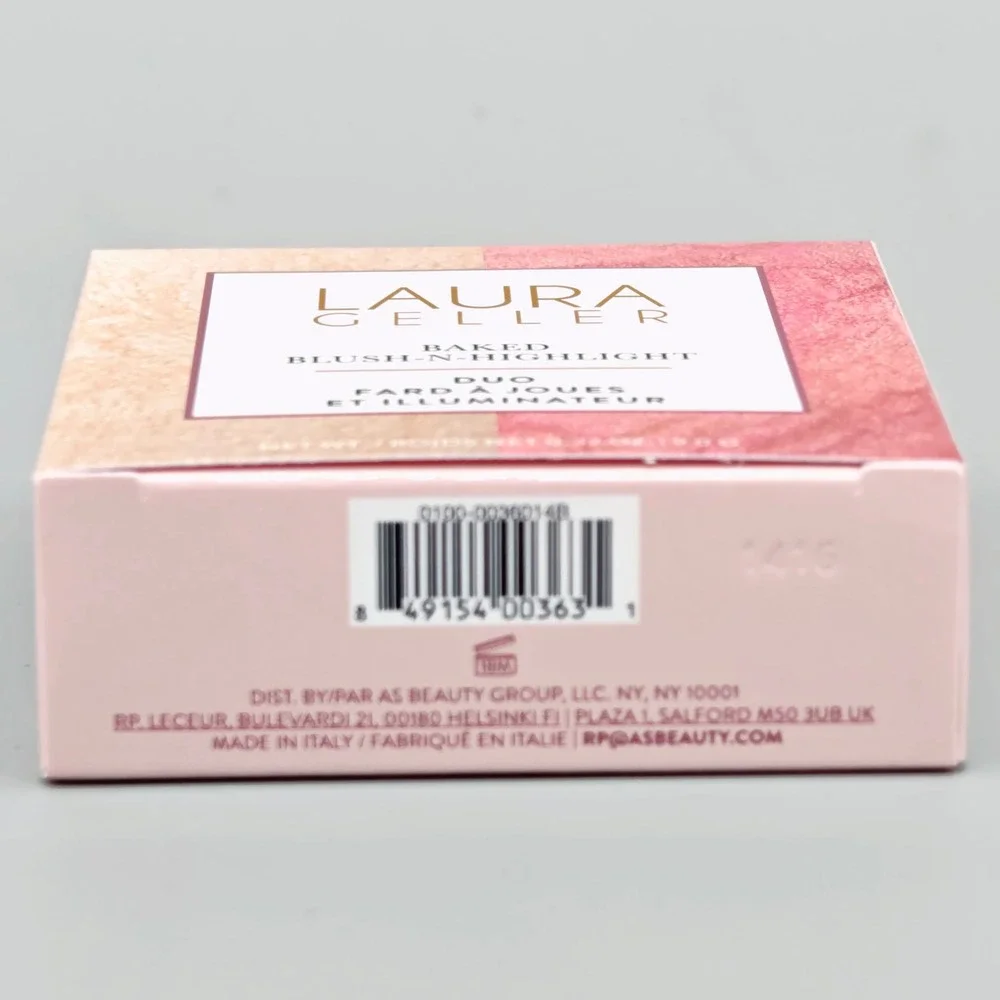 Laura Geller Baked Blush-N-Highlight Duo French Vanilla Pink Buttercream 0.32oz